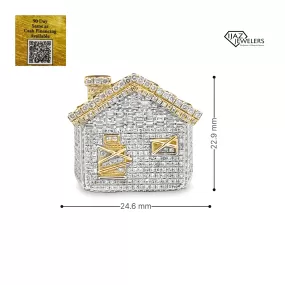 10K Gold 1.75 CTW Diamond Trap House Ring