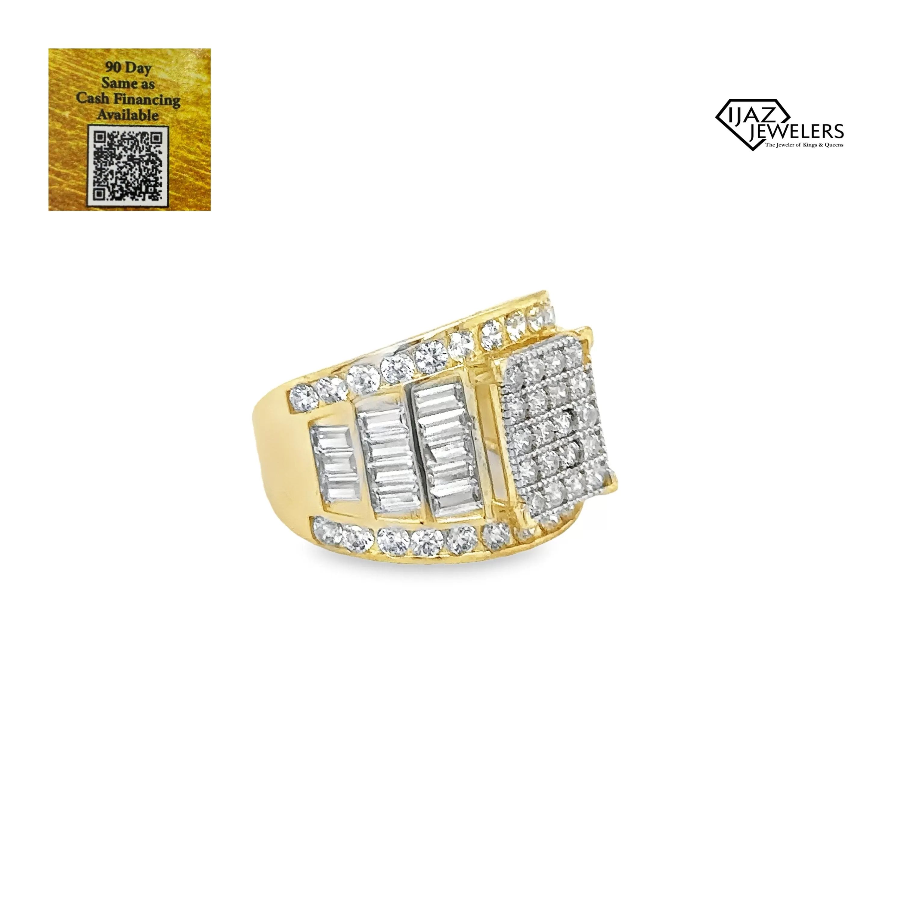 10K Gold CZ Ladies Ring