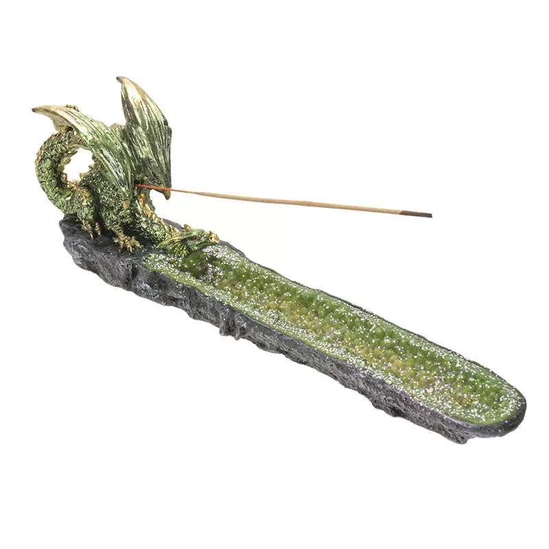 11" Dragon Geode Stick Incense Burner