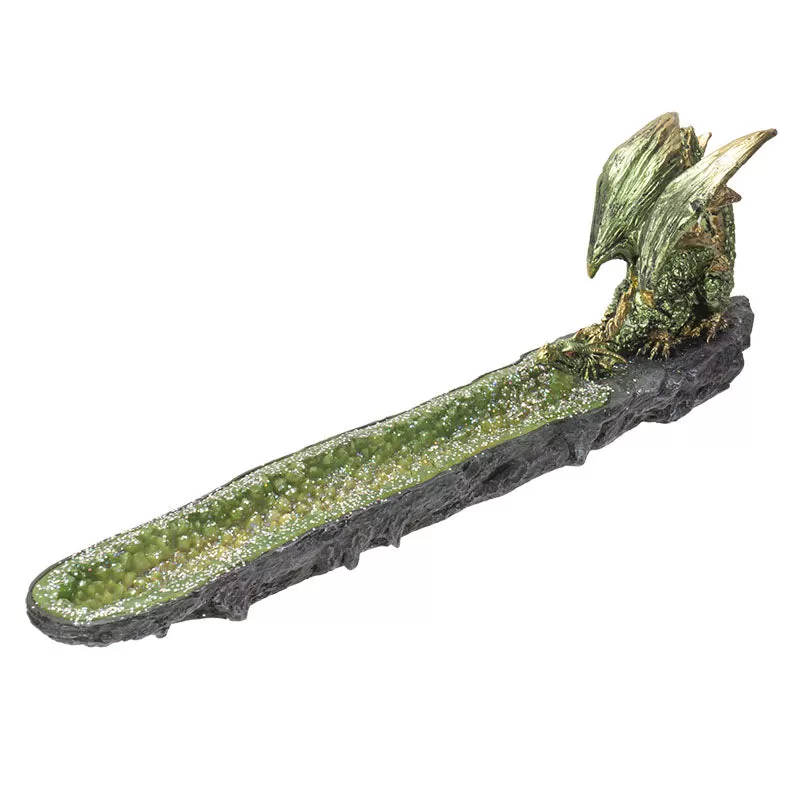 11" Dragon Geode Stick Incense Burner