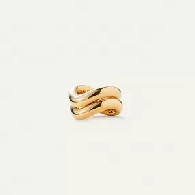 14K Gold Stackable Ola Ring Set of 2