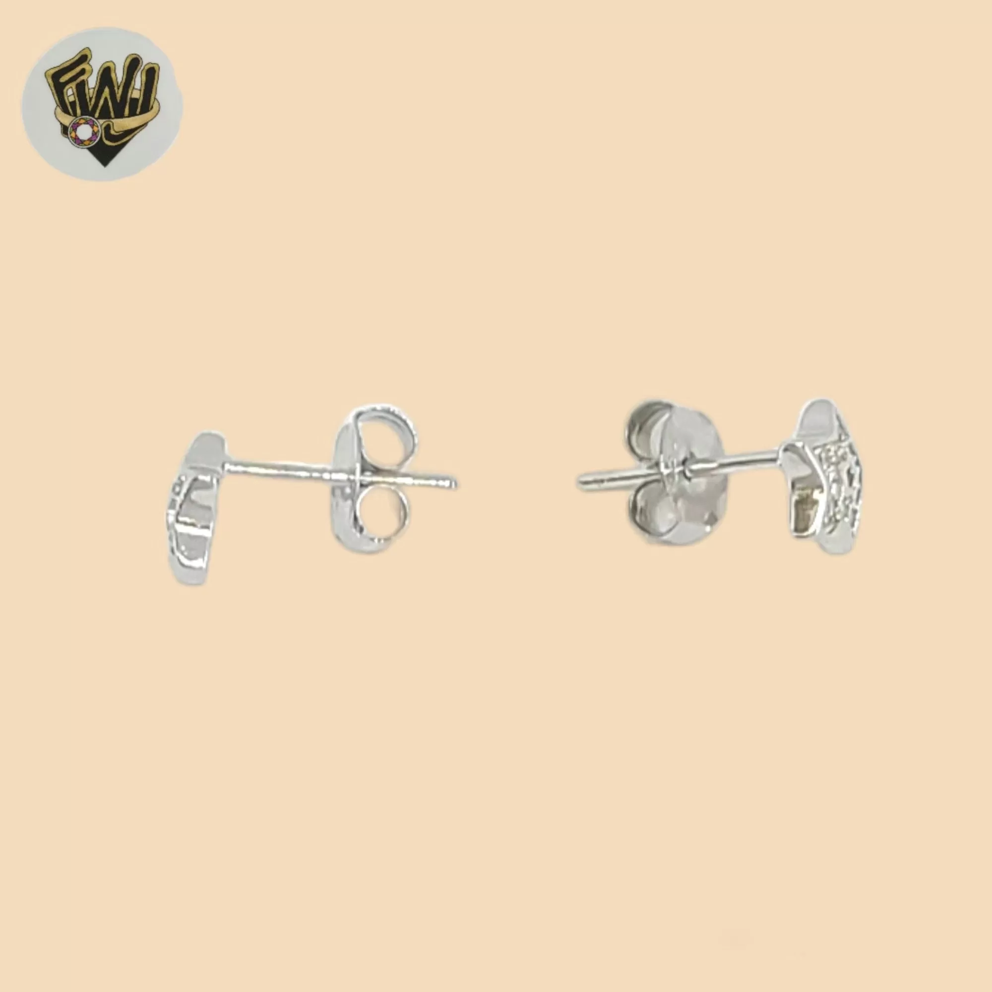 (2-3216-1) 925 Sterling Silver - Star Stud Earrings.