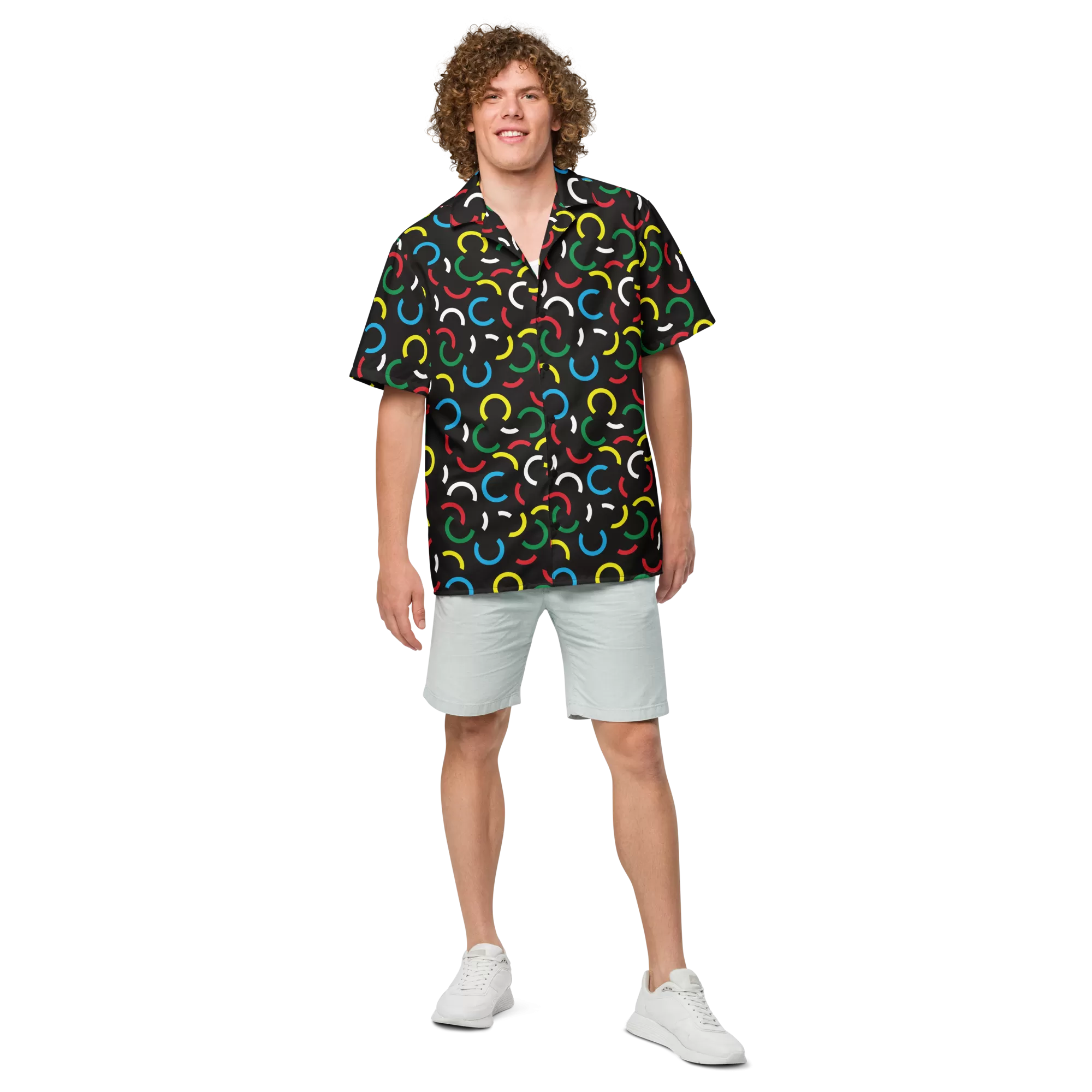 3 Hour Delay Midnight Hawaiian Unisex button shirt