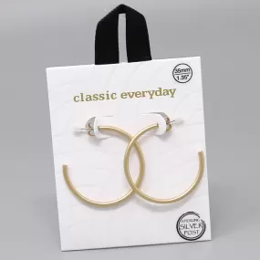 35 MM Metal Hoop Earrings