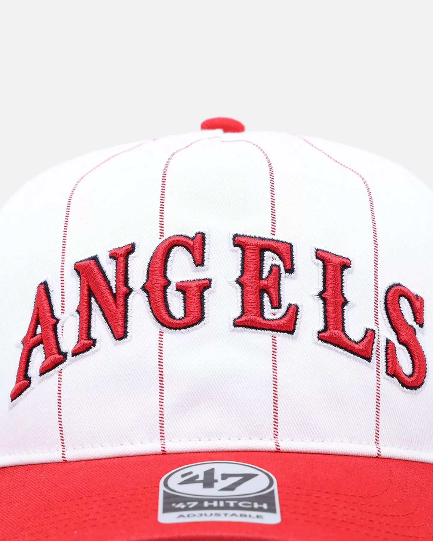 47 Brand Los Angeles Angels 'Double Header Pinstripe' '47 Hitch Snapback White