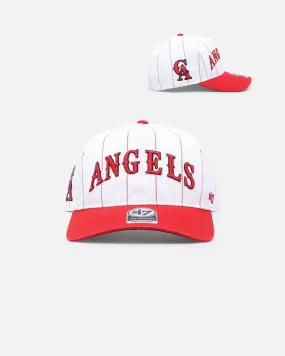 47 Brand Los Angeles Angels 'Double Header Pinstripe' '47 Hitch Snapback White