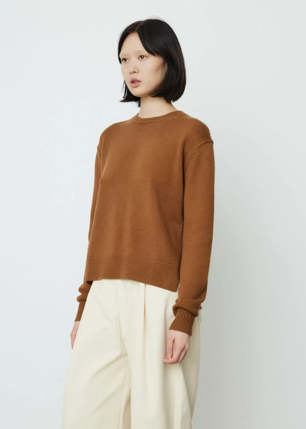 5Gg Merino Cotton Crewneck Sweater