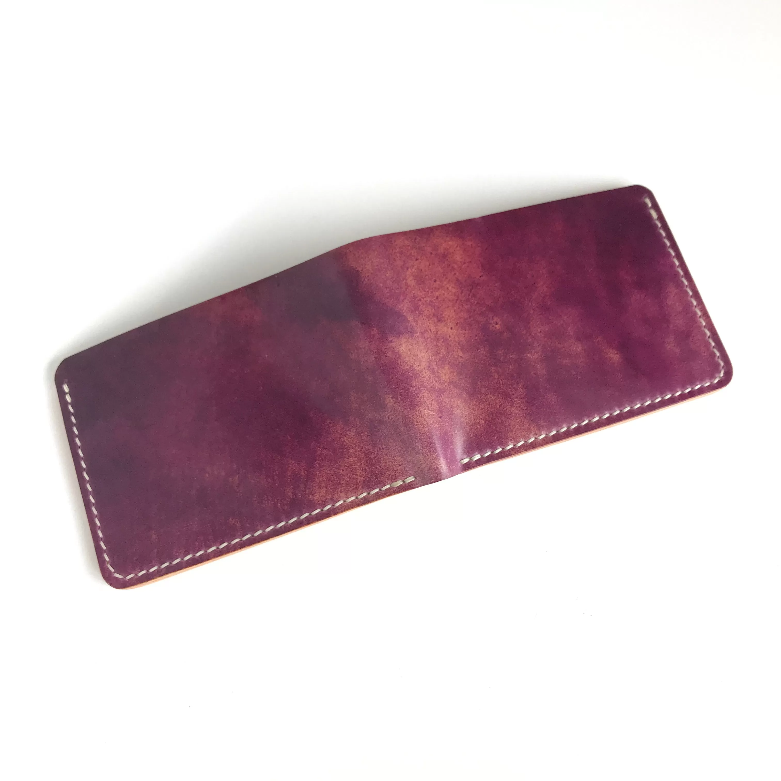 6-Pocket Billfold - Shell Cordovan - Red Marbled Rocado   Natural