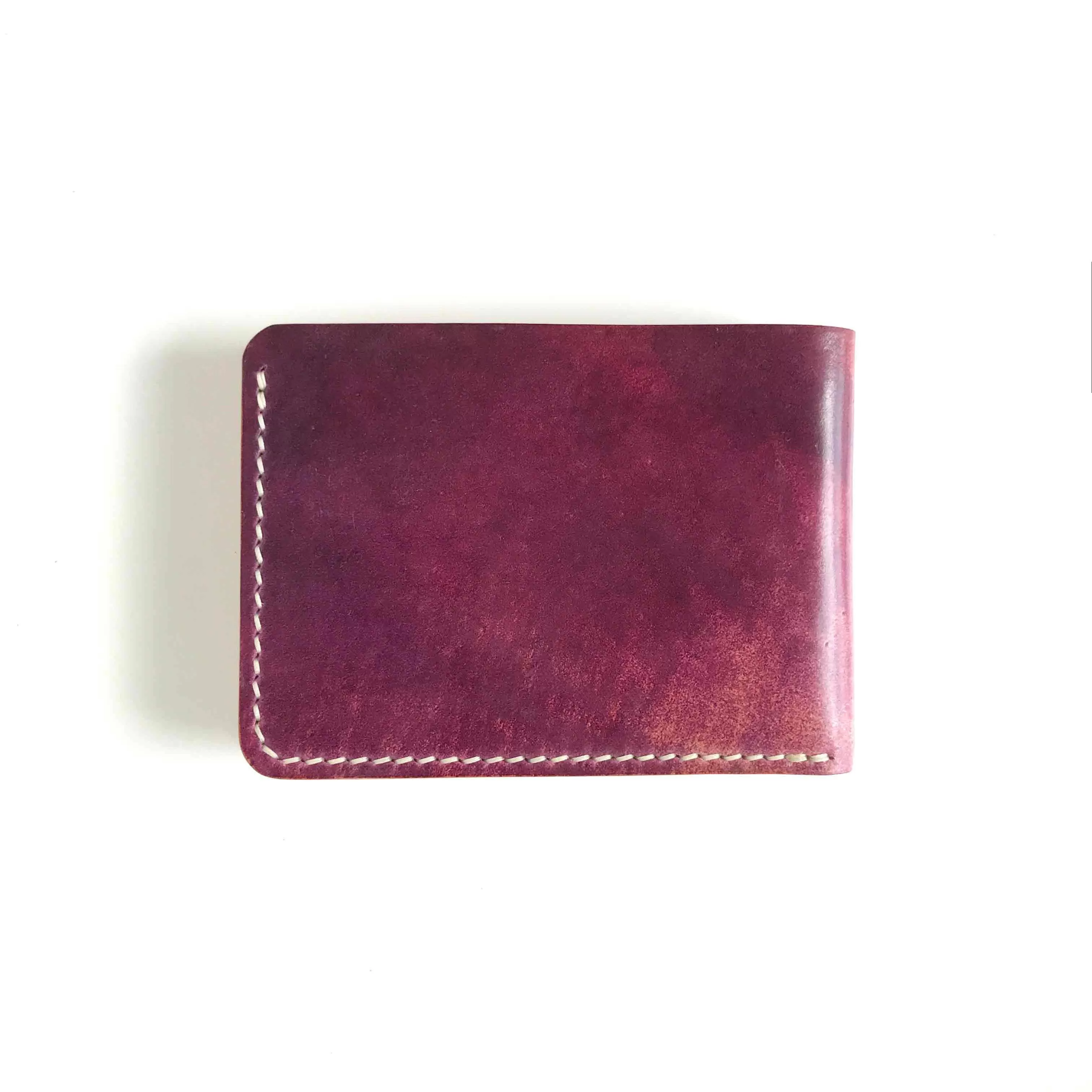 6-Pocket Billfold - Shell Cordovan - Red Marbled Rocado   Natural