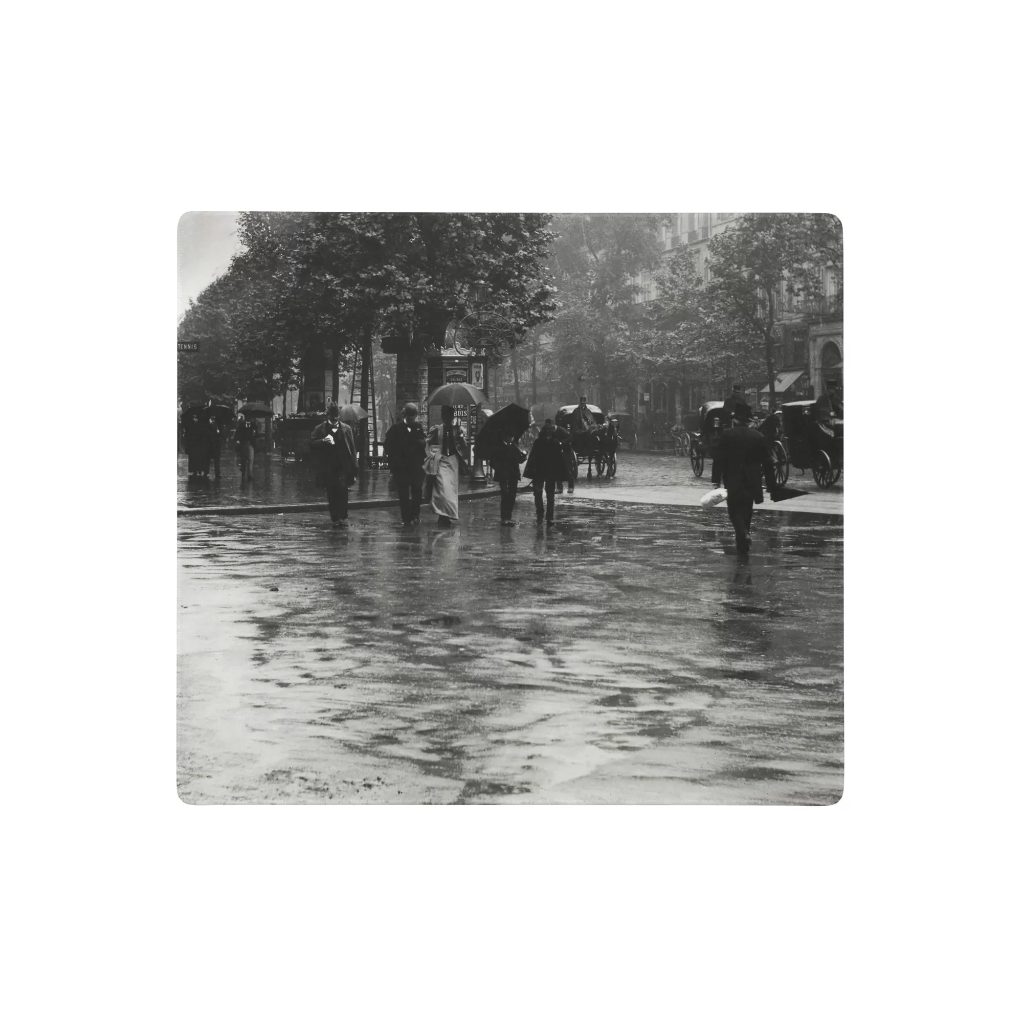 A Wet Day on the Boulevard, Paris (1894) by Alfred Stieglitz Gaming mouse pad