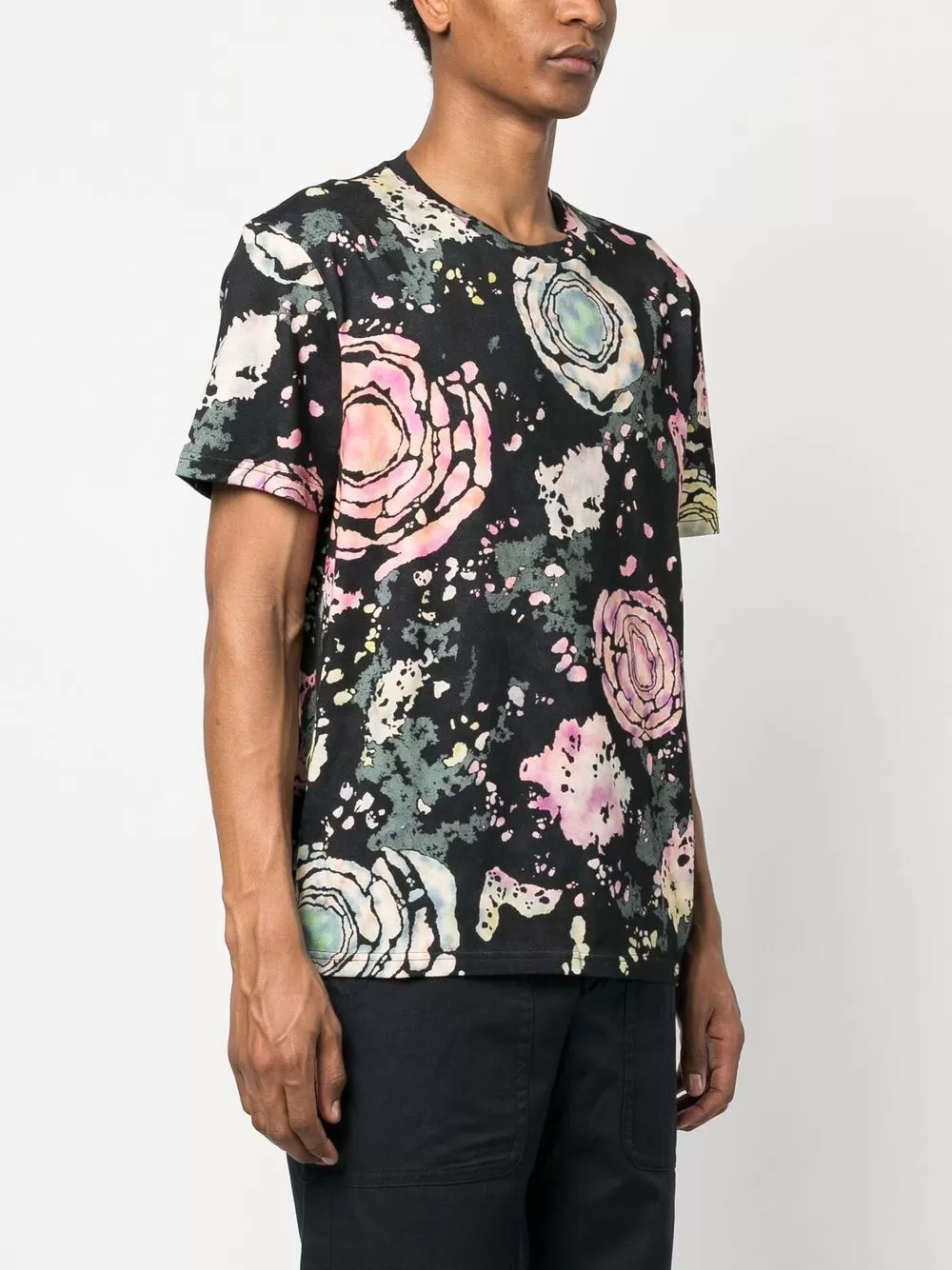 Abstract-Print Cotton T-Shirt