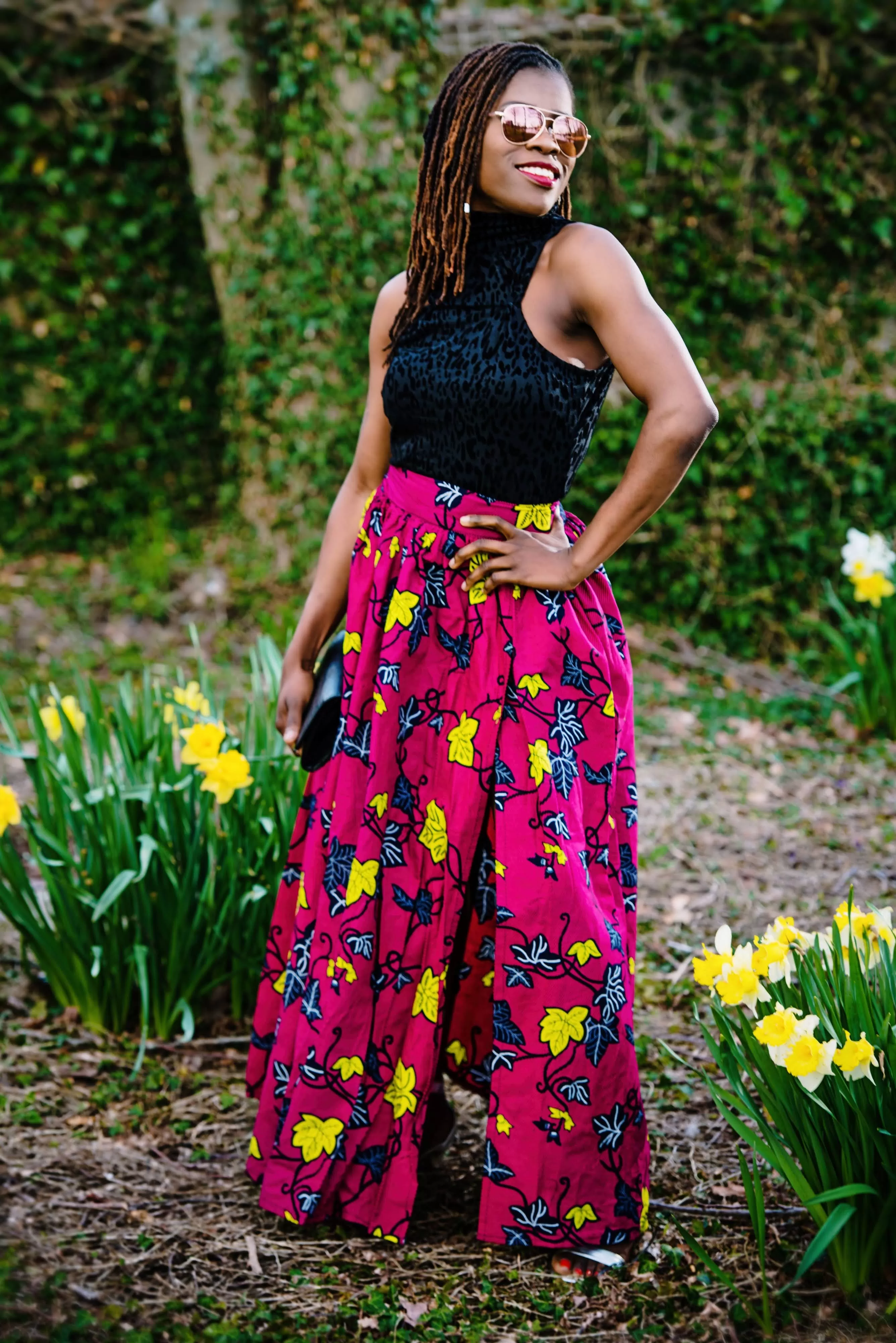 ADAEZE MAXI ANKARA PRINT SKIRT