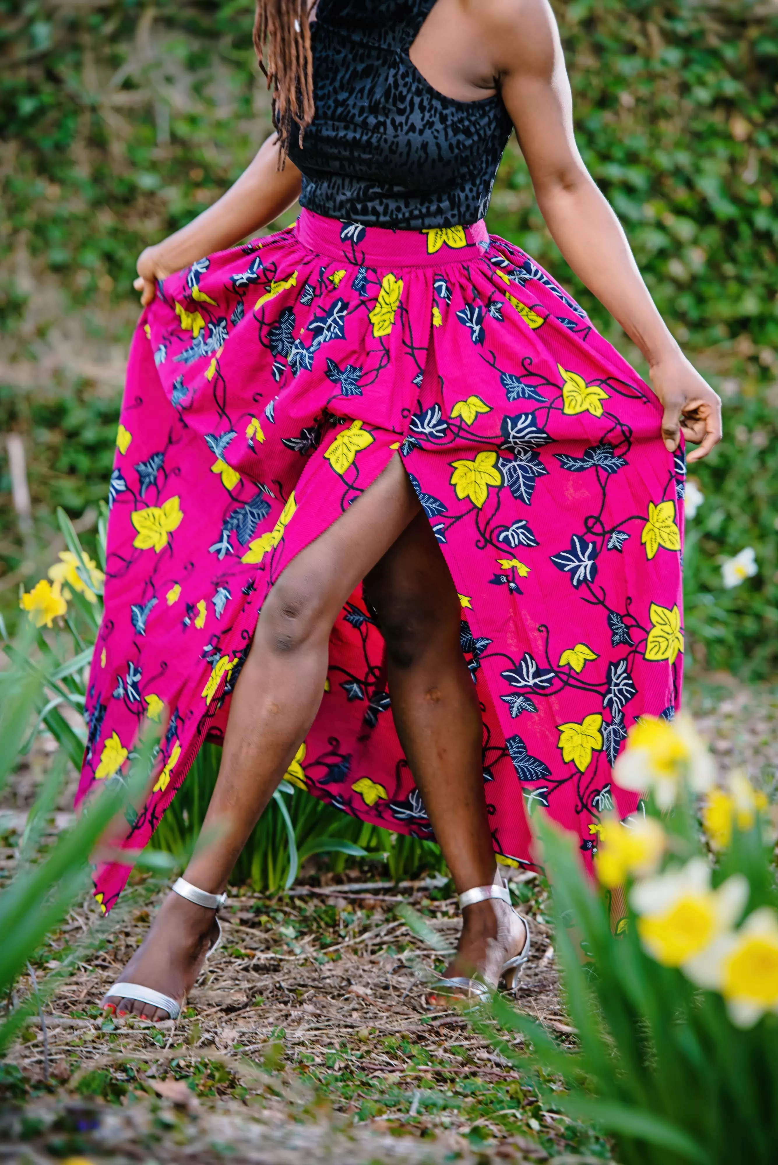 ADAEZE MAXI ANKARA PRINT SKIRT