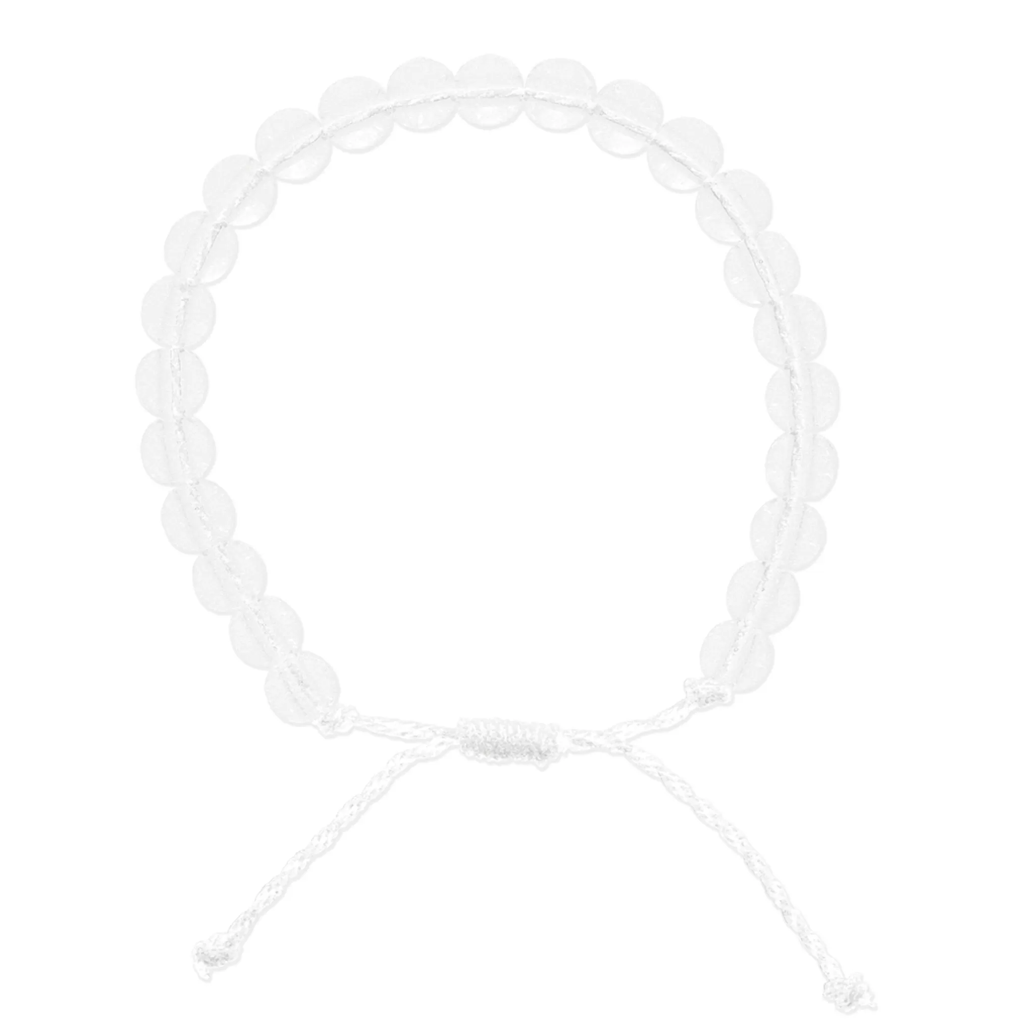 Adjustable Clear Beaded Bracelet