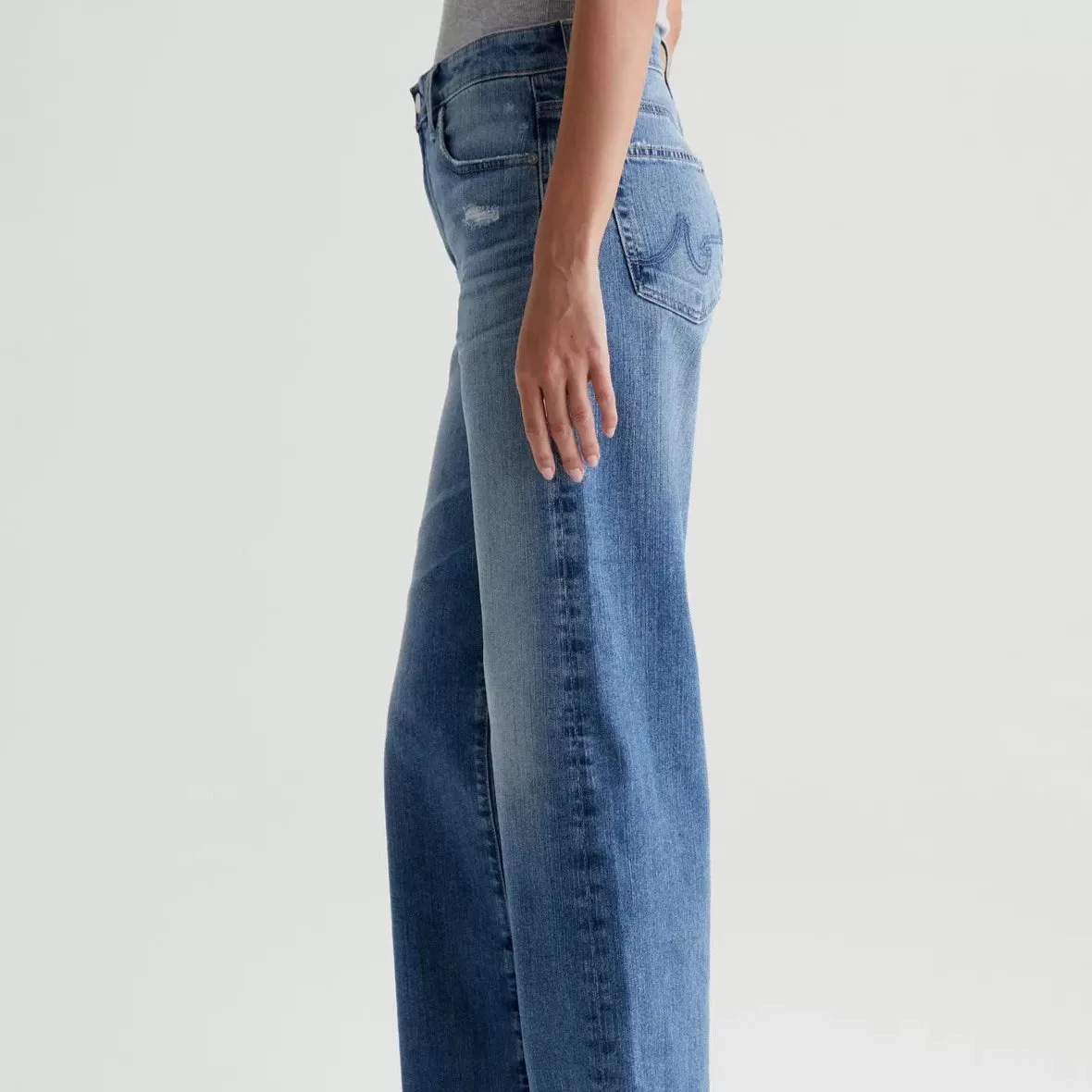 AG Saige Wide Leg Crop (17 Years Wilshire)