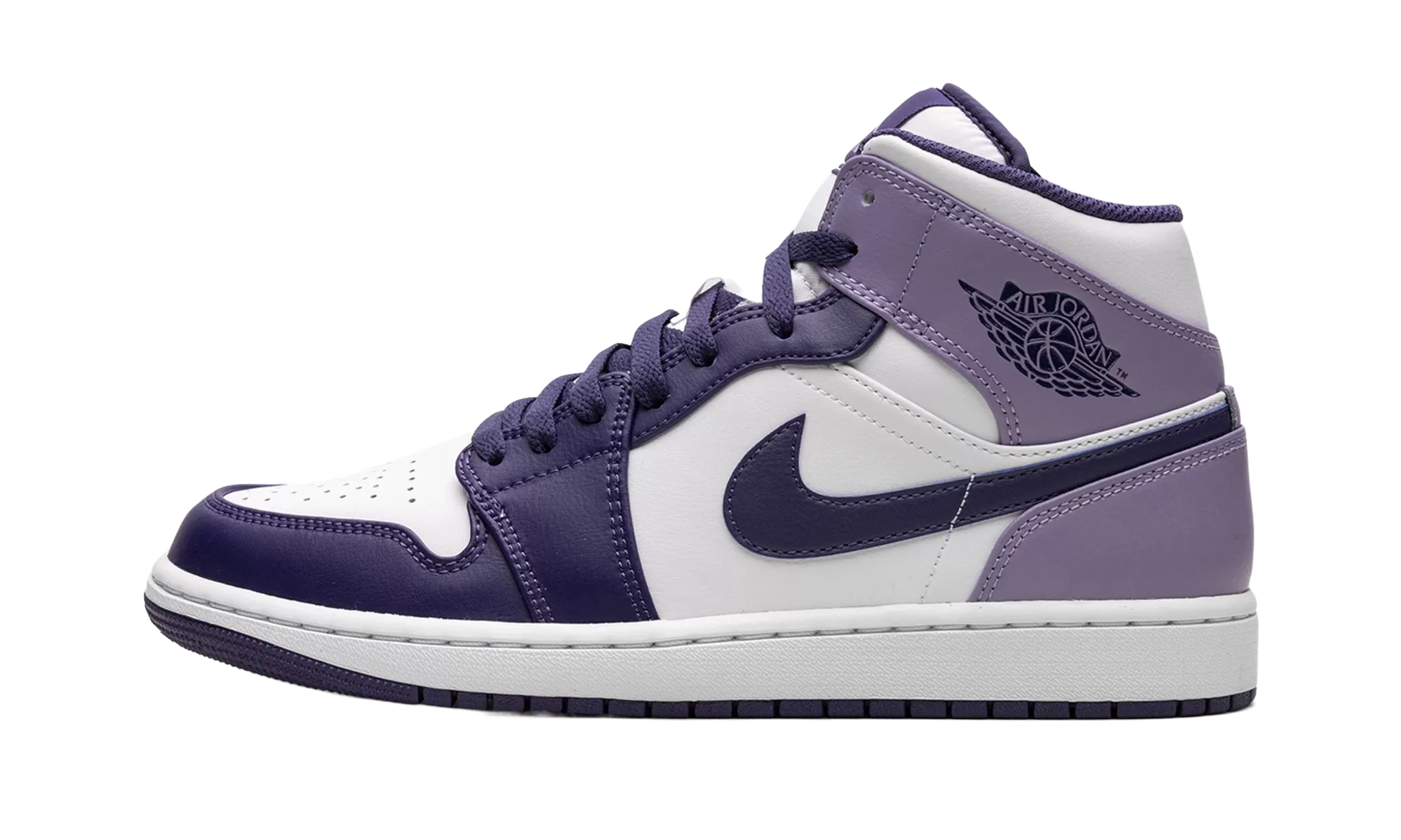 Air Jordan 1 Mid "White Sky J Purple (GS)"