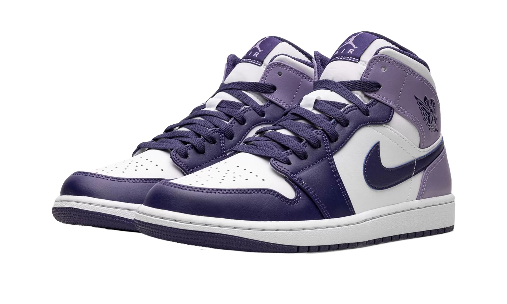 Air Jordan 1 Mid "White Sky J Purple (GS)"