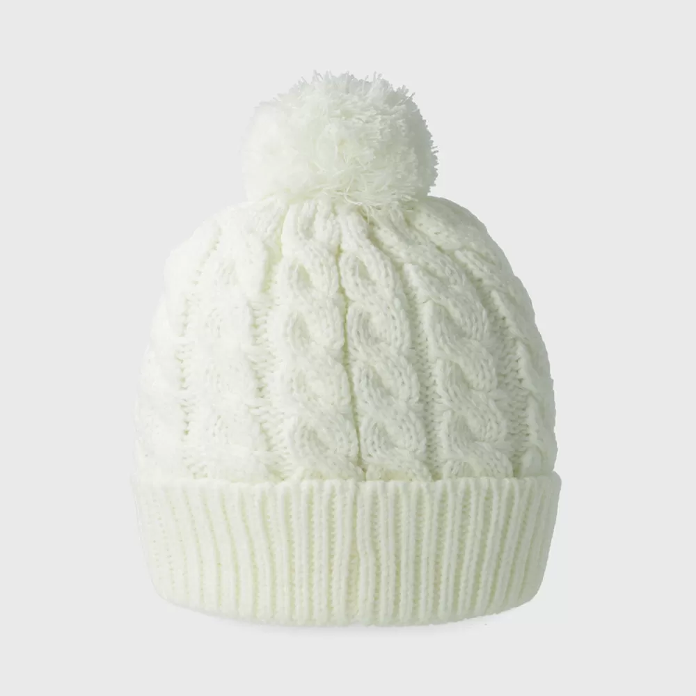 Airwalk Unisex Cable Knit Beanie White _ 181399 _ White