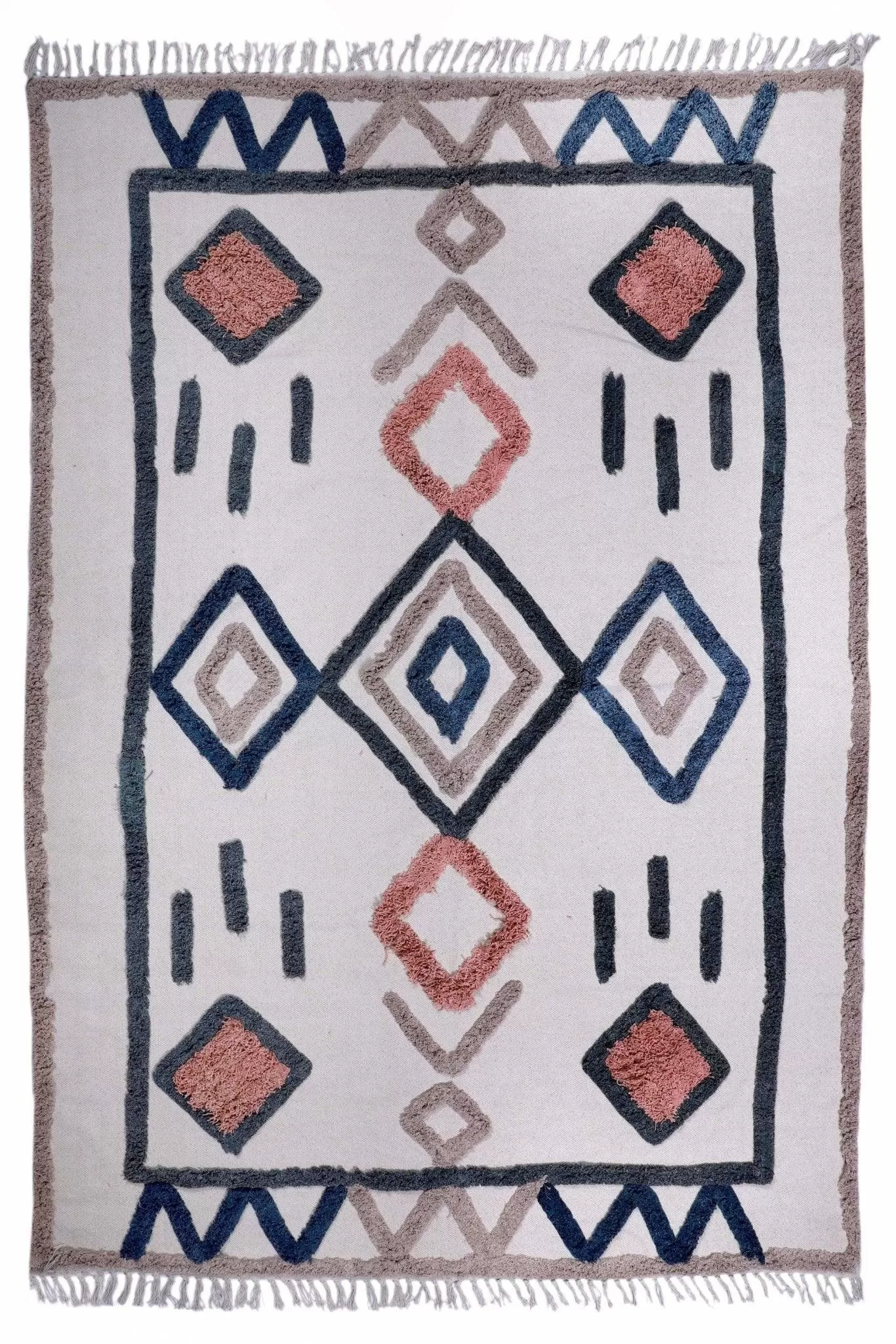 AJMER - HAND EMBROIDERED COTTON RUG