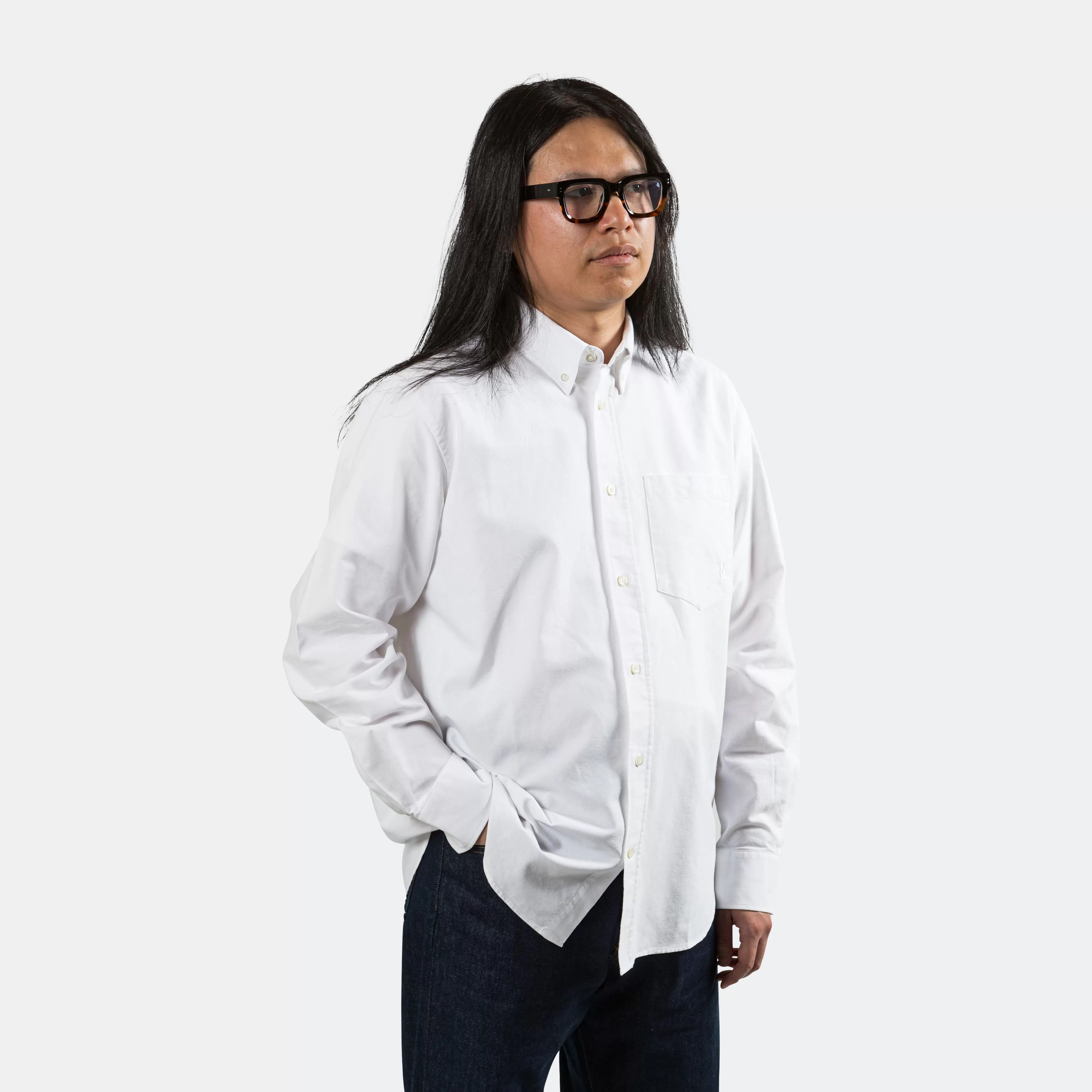 Algot Oxford Monogram - White