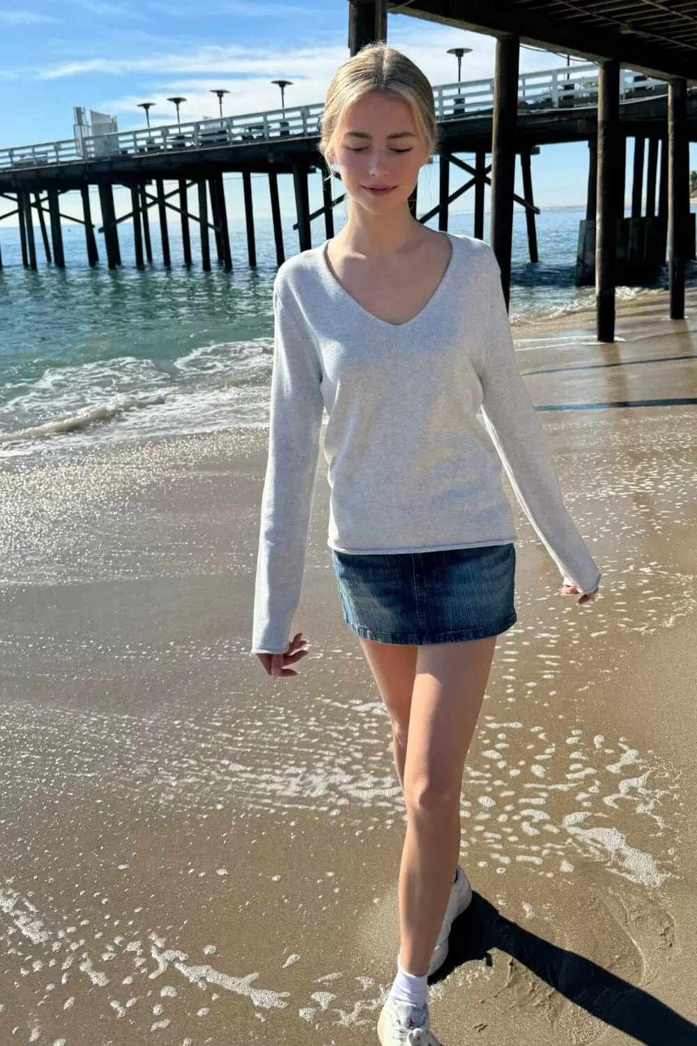 Andi V-Neck Cotton Sweater