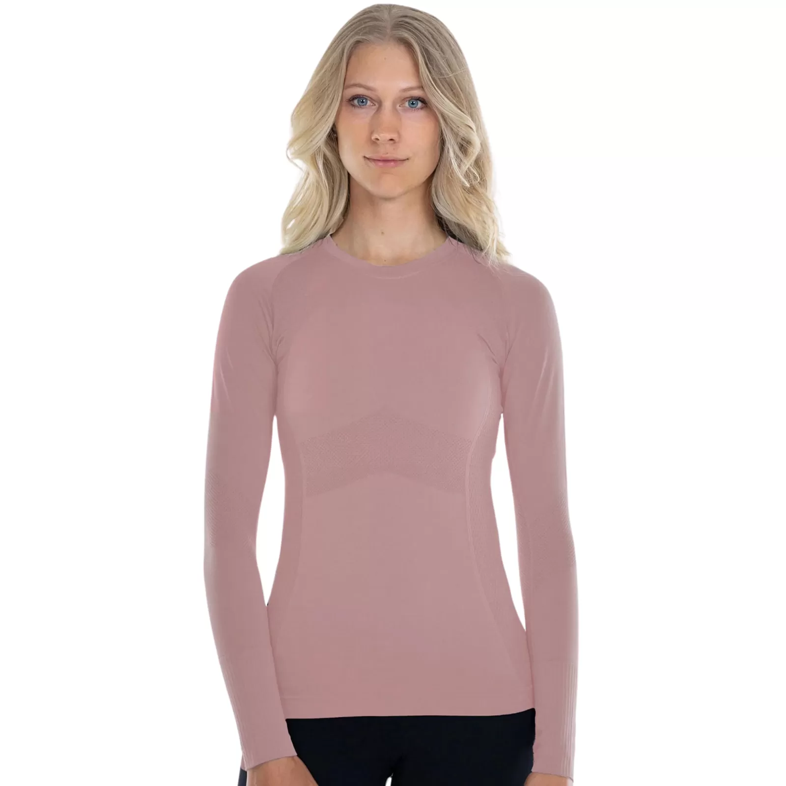 Anique Long Sleeve Crew Shirt in Spiced Chai - Women's Small (4-6)