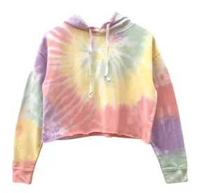 Aspen Pastel Tie-Dye Unisex Cropped Hoodie