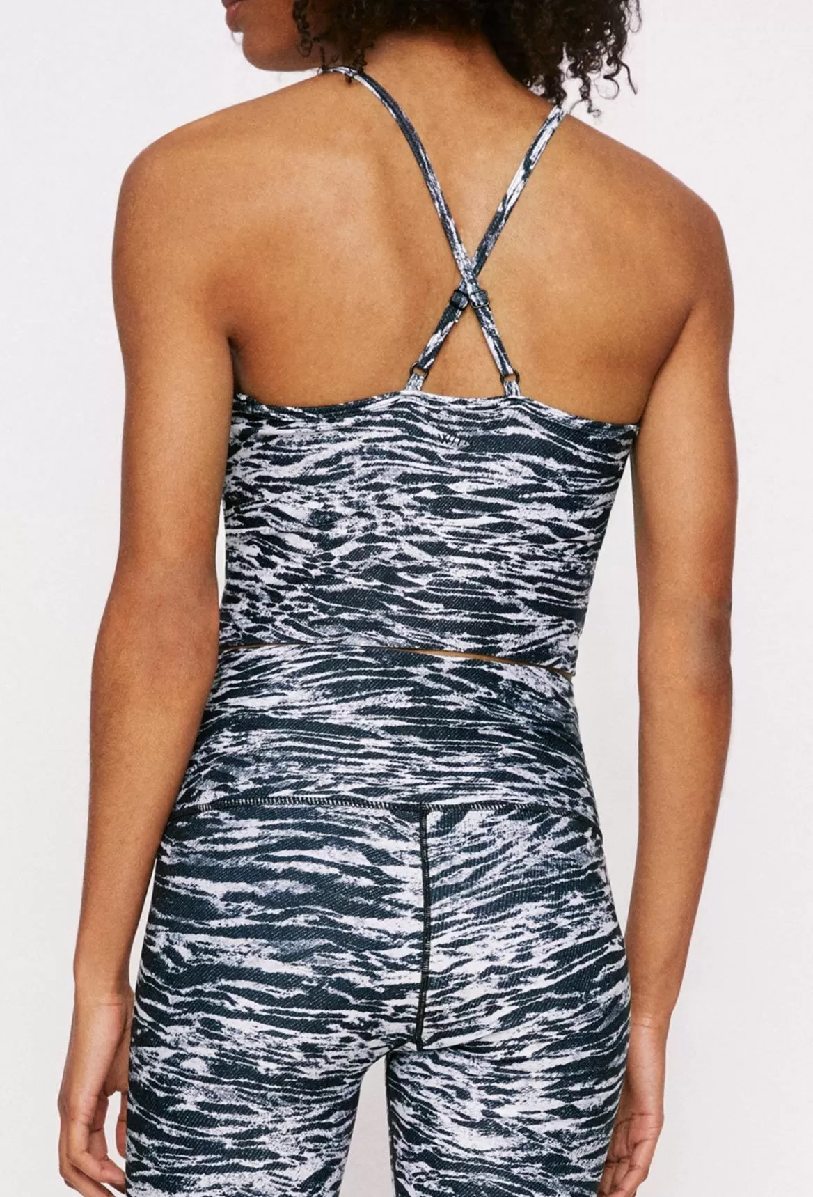 Avery Cropped Tank Dark Denim Tigress