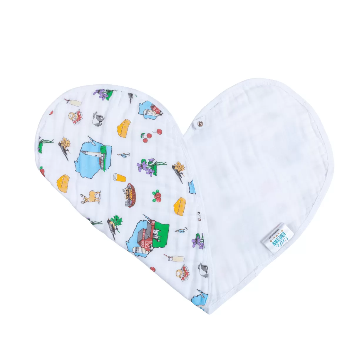 Baby Burp Cloth & Bib Combo: Wisconsin