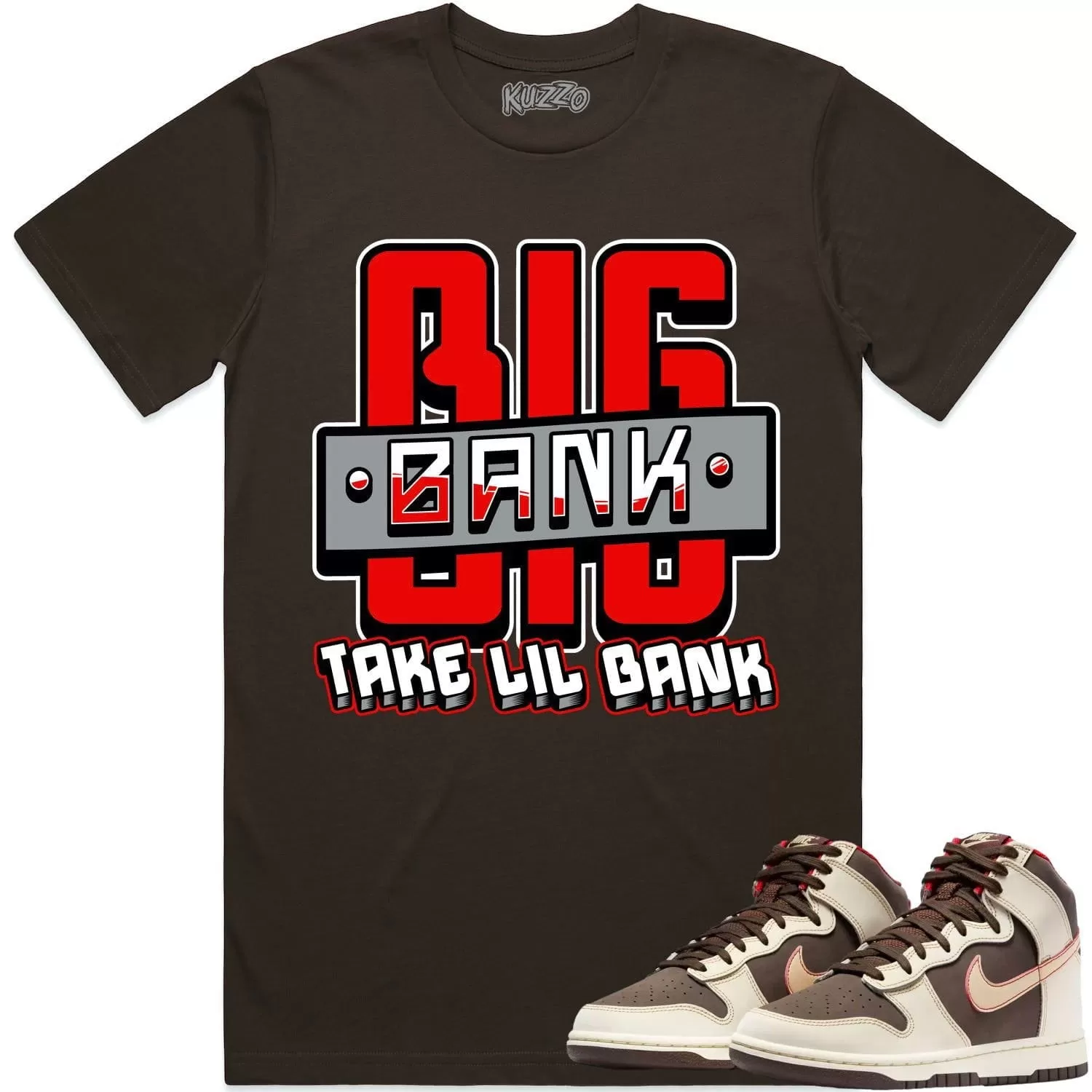 Baroque Brown Dunks Shirt to Match - RED BIG BANK