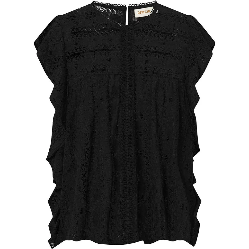 Beautiful Nelly lace top / 100064 - Black (Nero)