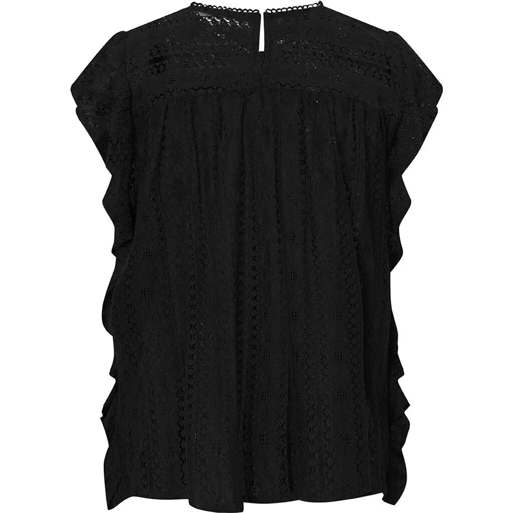 Beautiful Nelly lace top / 100064 - Black (Nero)