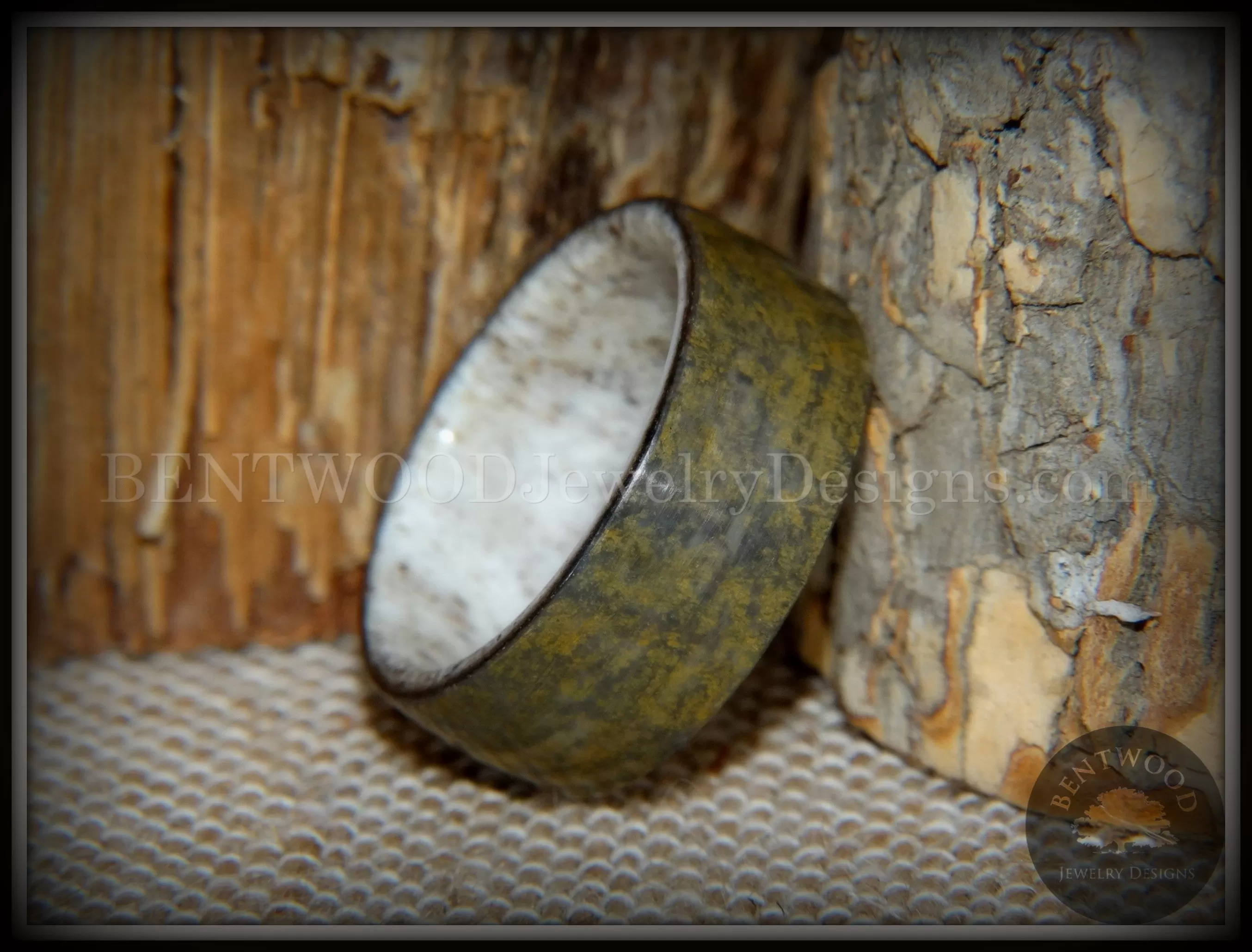 Bentwood Ring - Metamorphic Quartzite Stone Antler Core