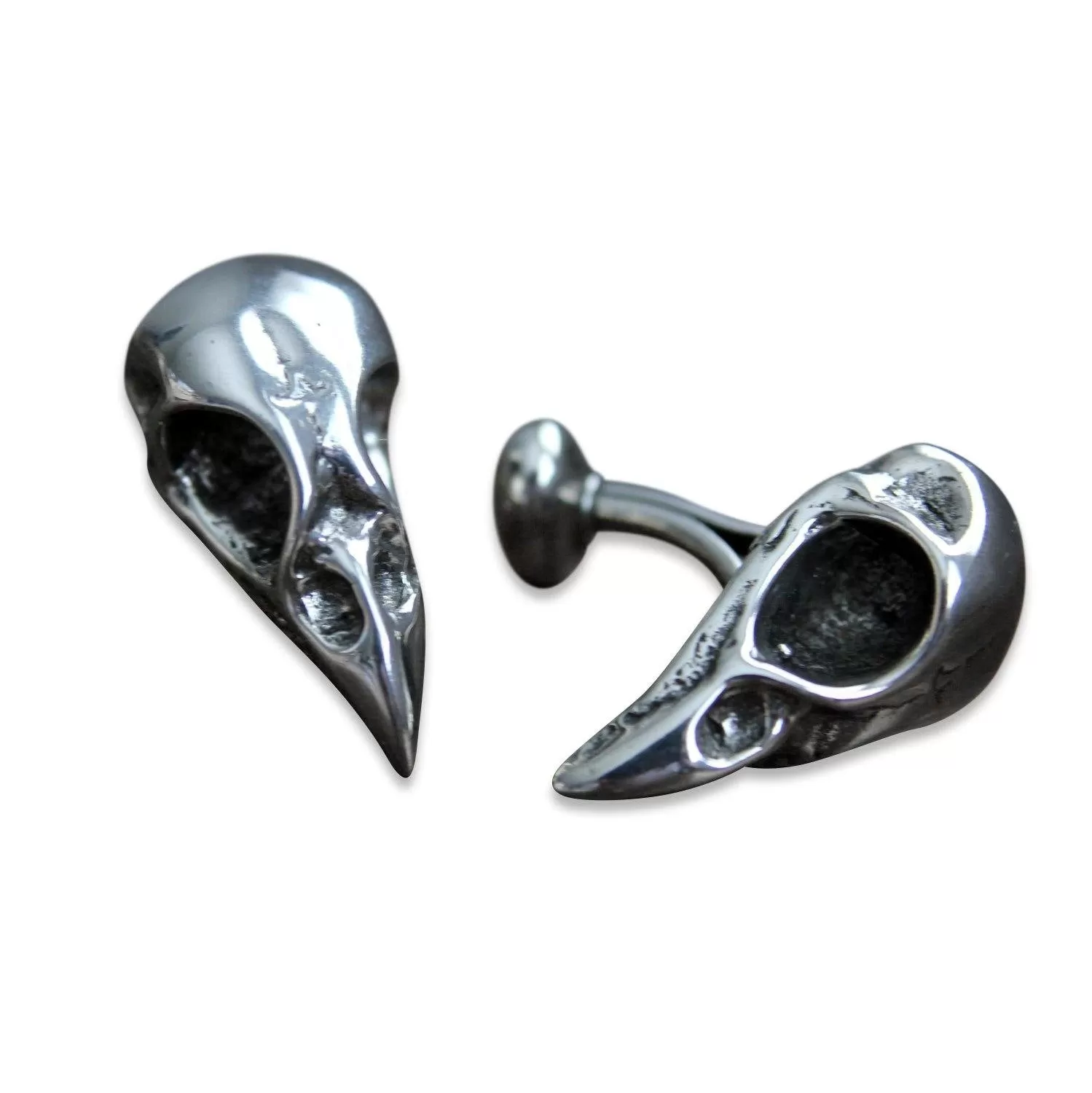 Bird Skull Cuff Links