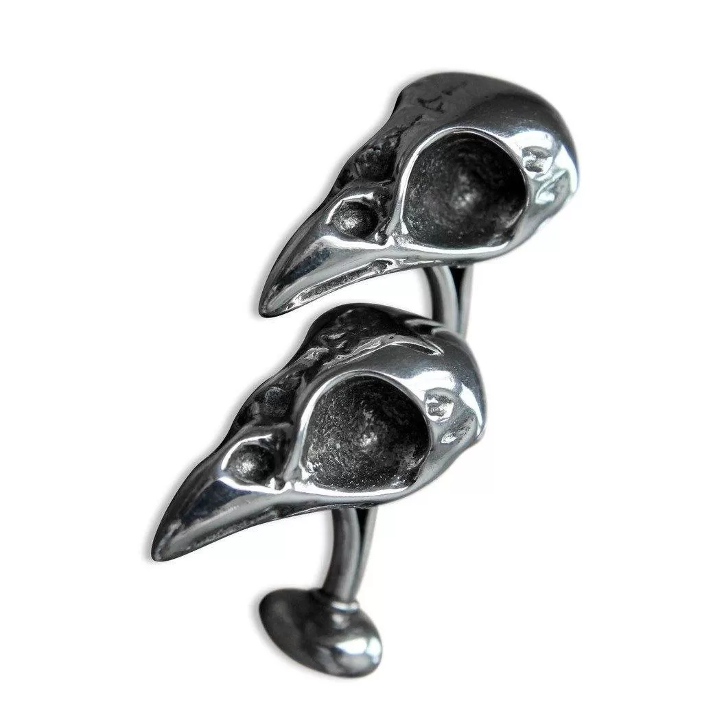 Bird Skull Cuff Links