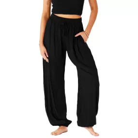 Black Jogger Harem Pants