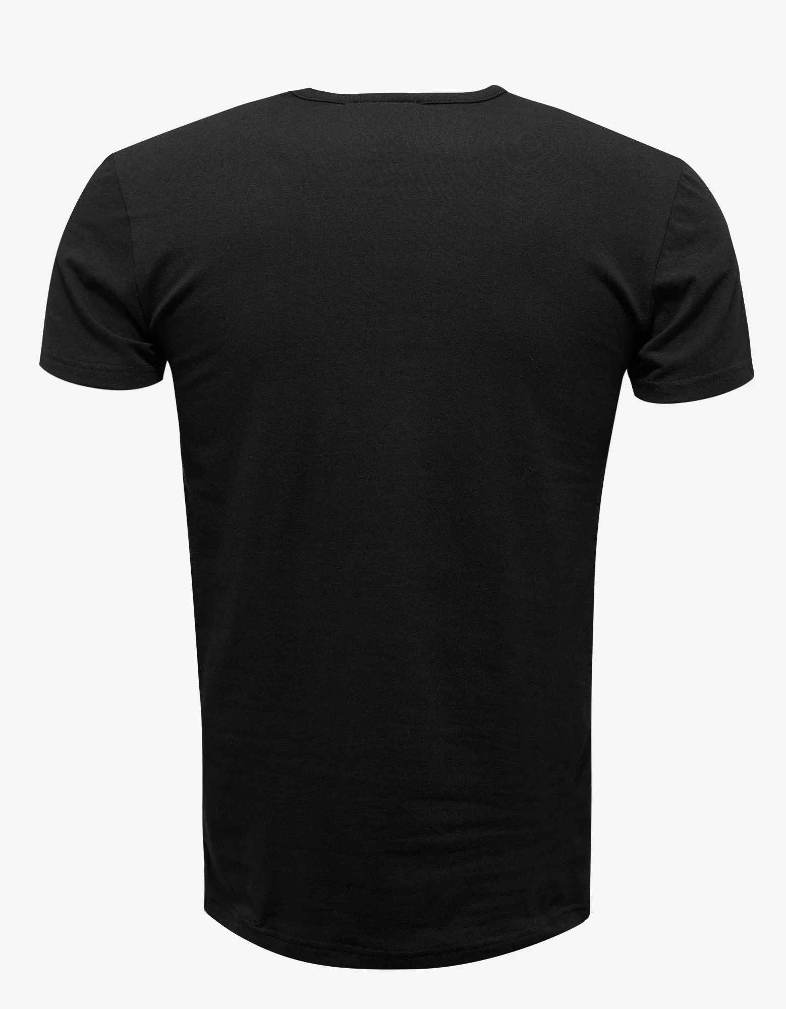 Black Stretch Cotton T-Shirt