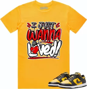 Black University Gold Dunks Shirt to Match - RED LOVED