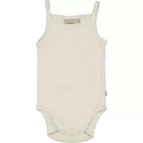 Body Sleeveless Frill - eggshell