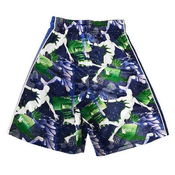 Boys Flow Dunk Blue & Green Short