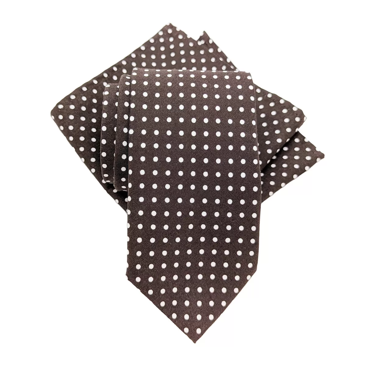 Brown Spot Wedding Tie