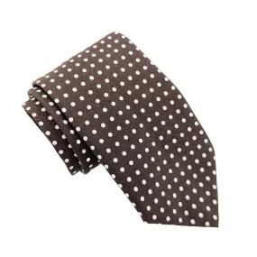 Brown Spot Wedding Tie