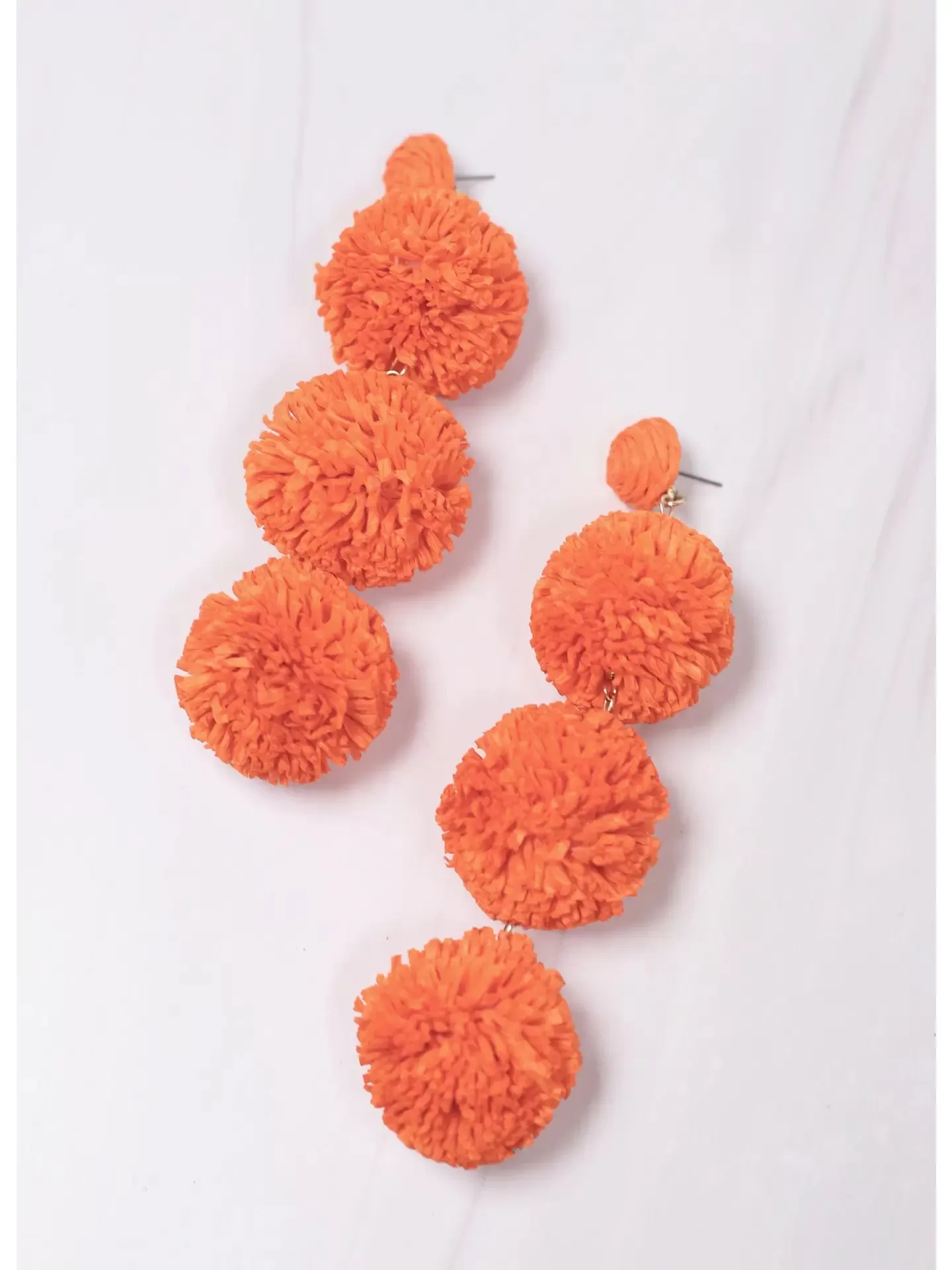 Buford Pom Pom Drop Earring - (three colors)