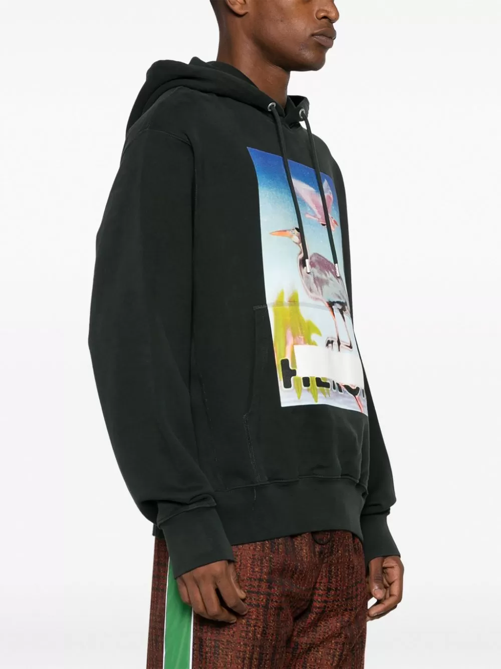 Censored Graphic-Print Cotton Hoodie