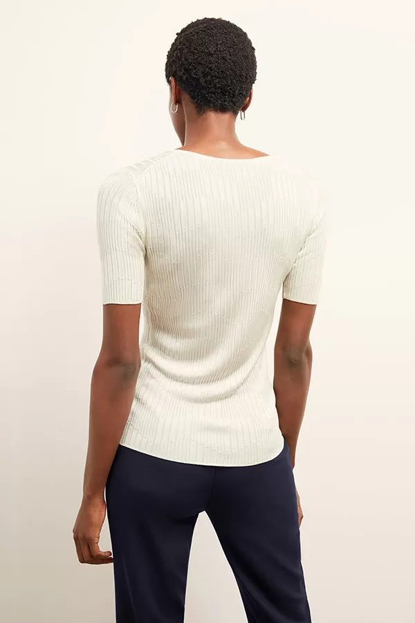 Charli Top - Cascade Knit :: Ivory