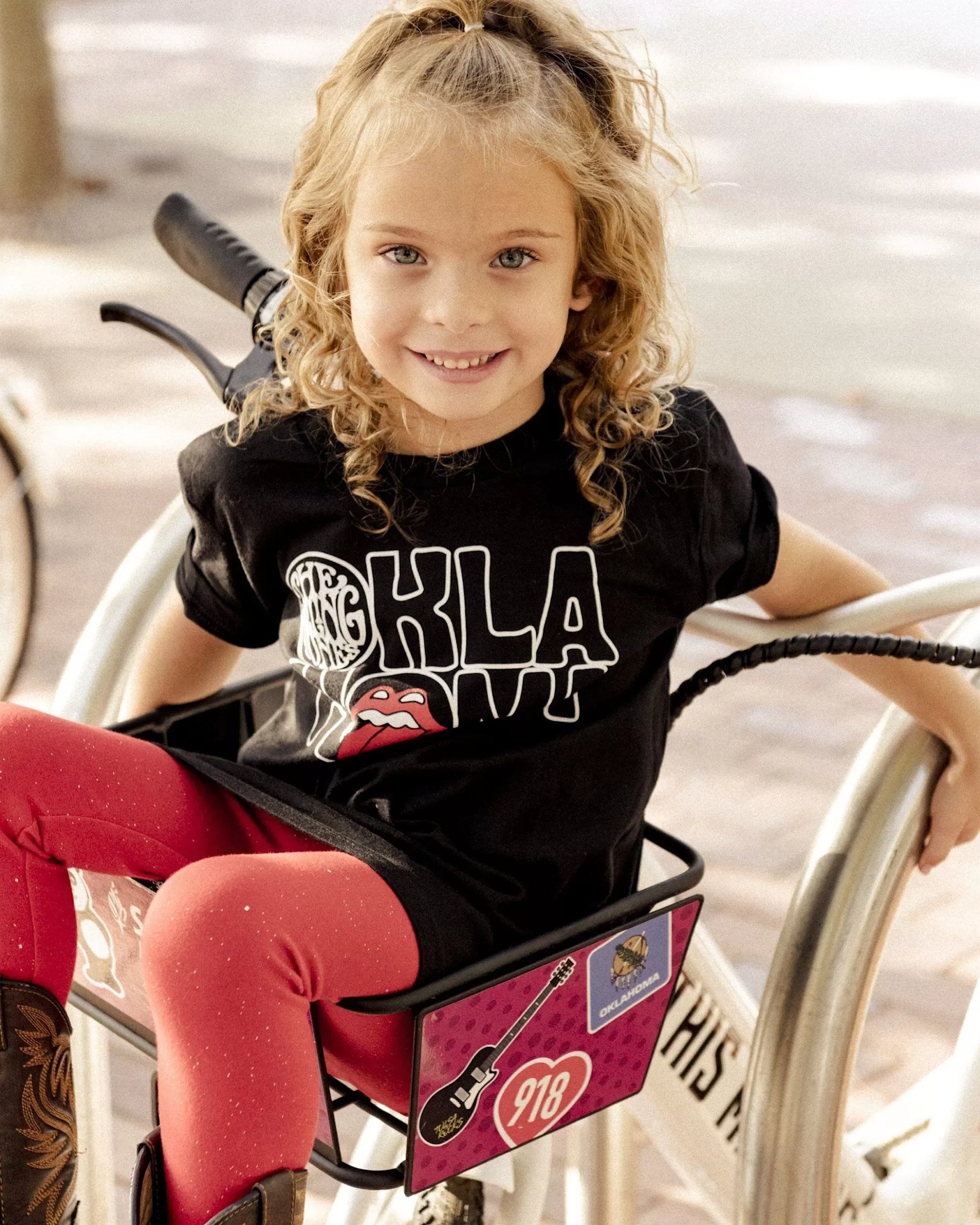 Children's Rolling Stones Oklahoma Inside Lick Black Tee