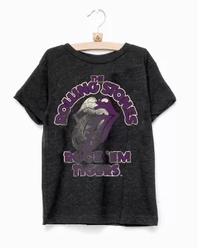 Children's Rolling Stones Rock 'Em LSU Tigers Charcoal Tee