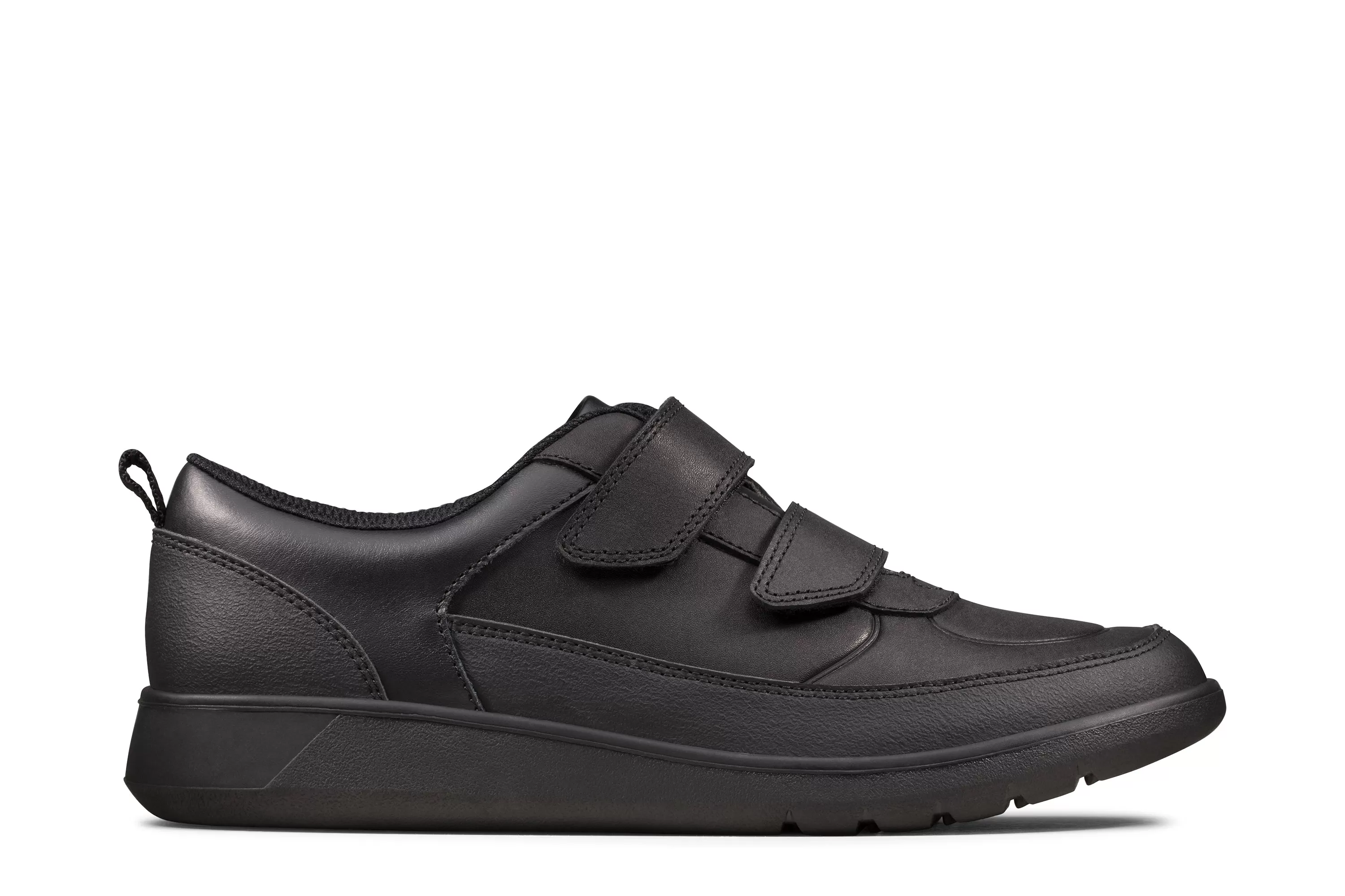 Clarks Scape Flare Black Leather - Extra Wide Width