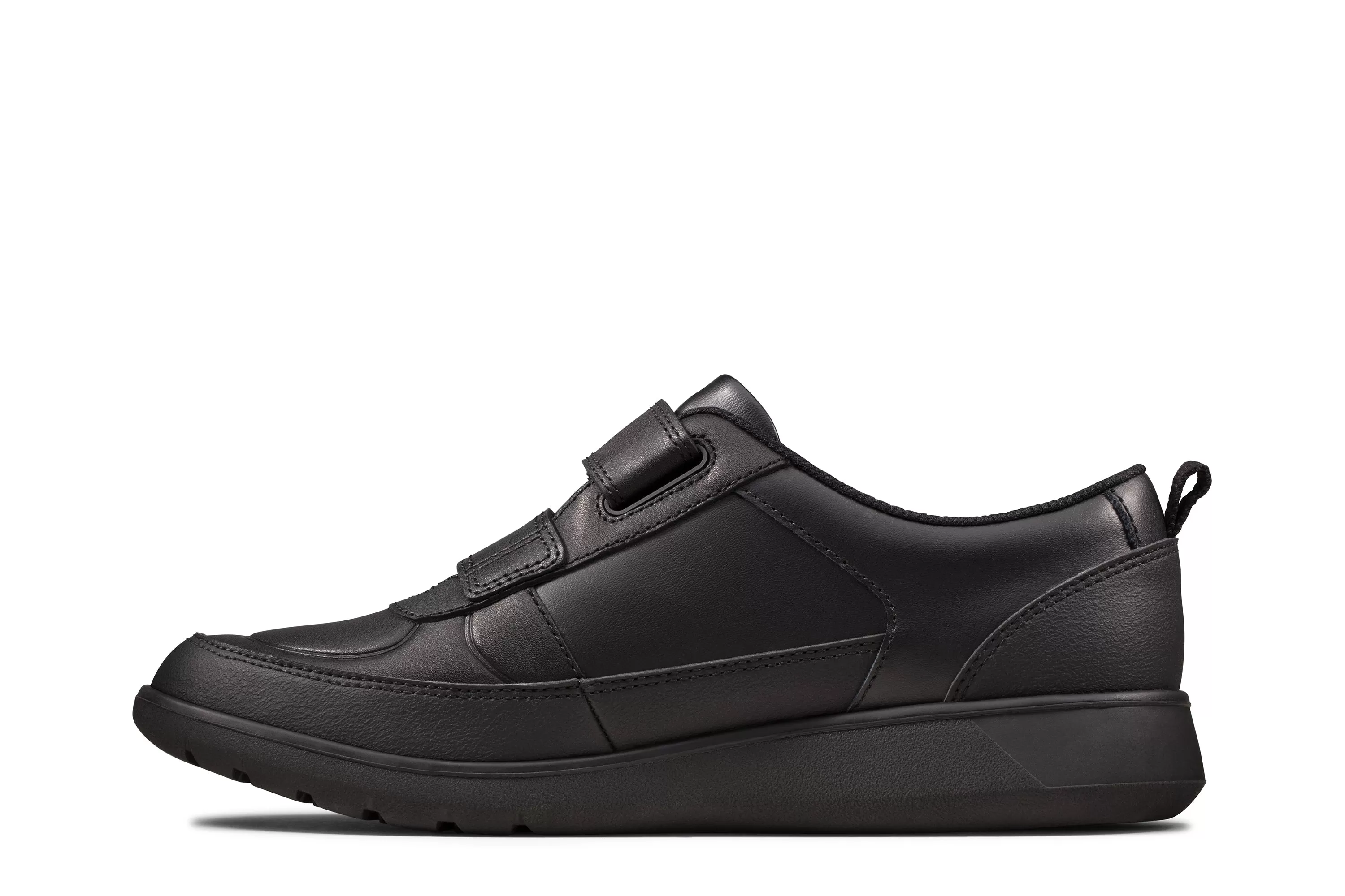 Clarks Scape Flare Black Leather - Extra Wide Width