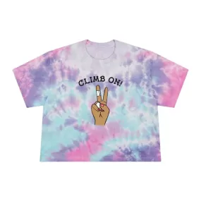 Climb On Manicure — Women's Tie Dye Crop Tee